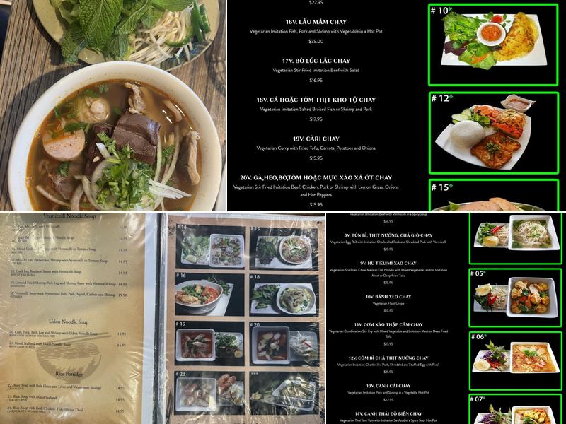 Phở 21 Menu