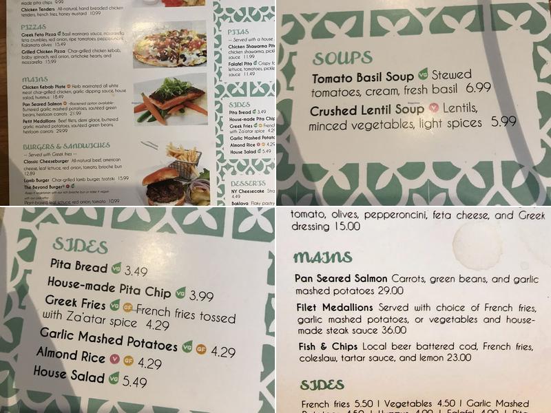 Mediterranean Grill Menu