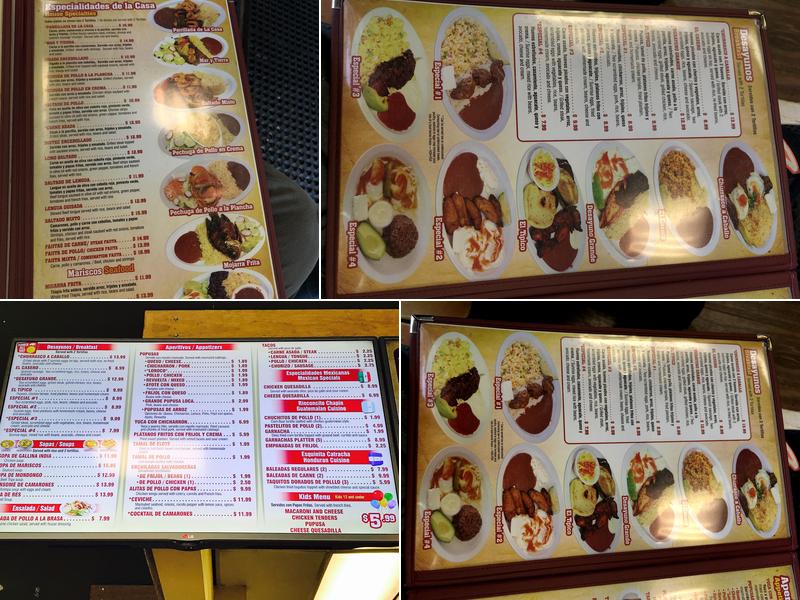 Tipicos Doña Juanita Menu