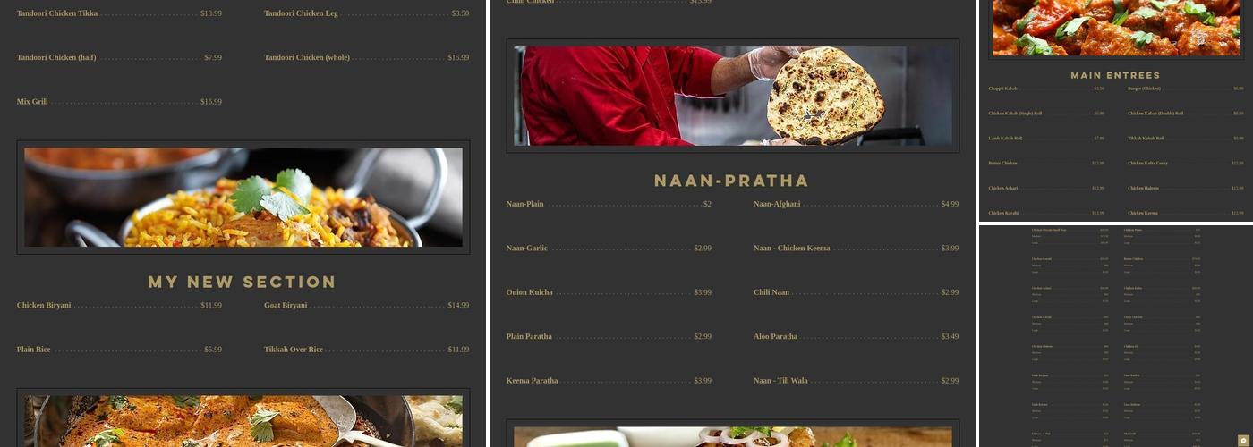 Nawab Grill & Halal Meat Menu