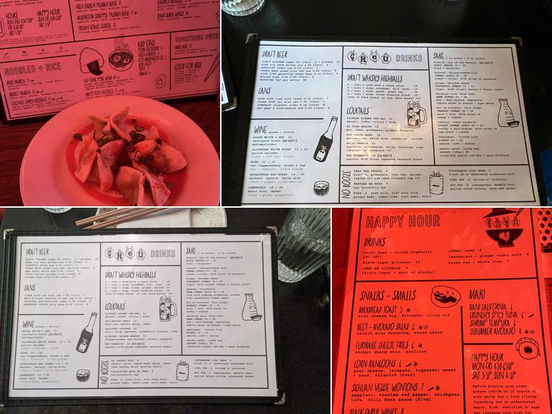Cheu Fishtown Menu