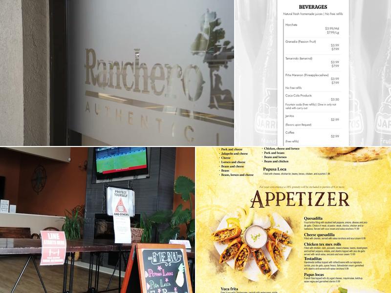 Ranchero Kitchen Menu