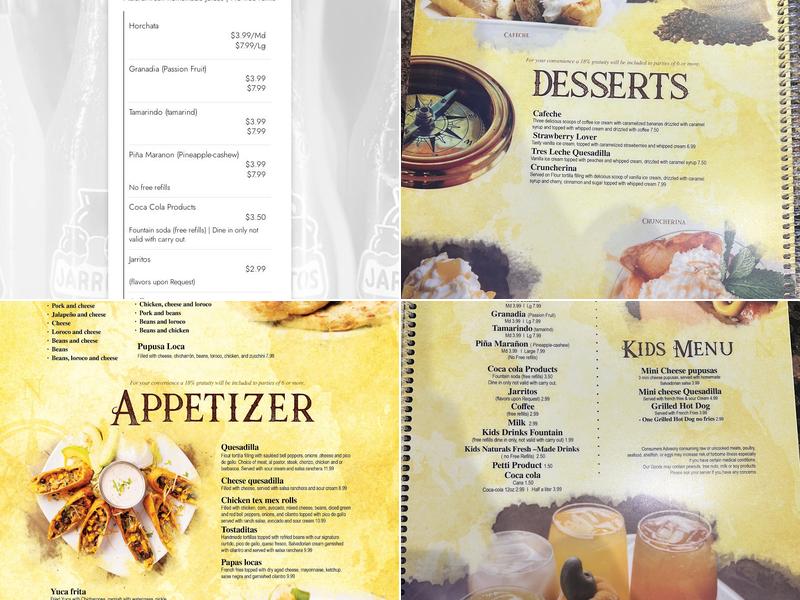 Ranchero Kitchen Menu
