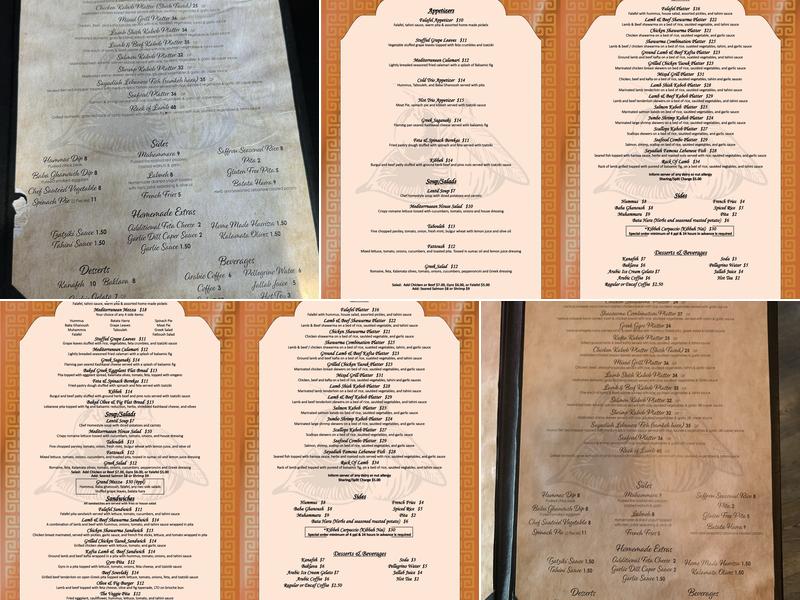 Olive & Fig Mediterranean Kitchen Menu