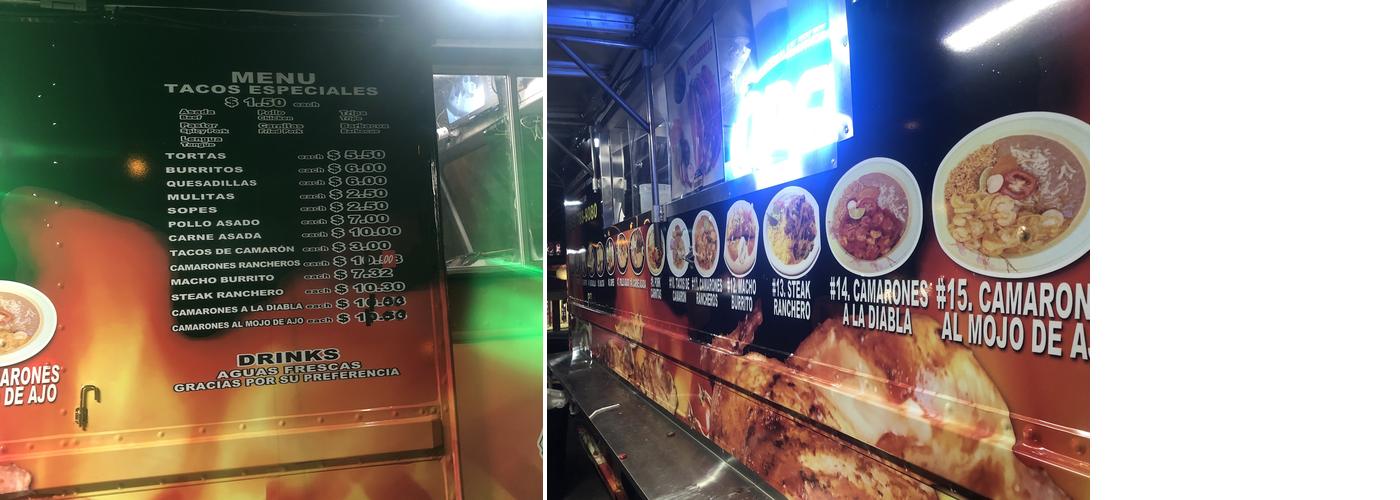 Taqueria Express #4 Menu