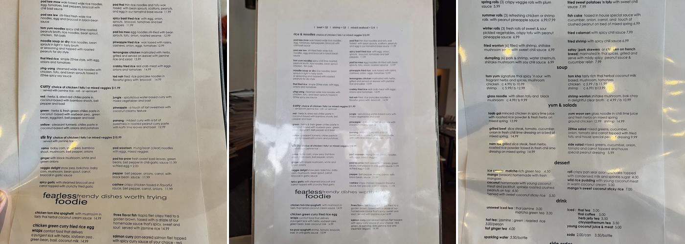 ZENse Menu