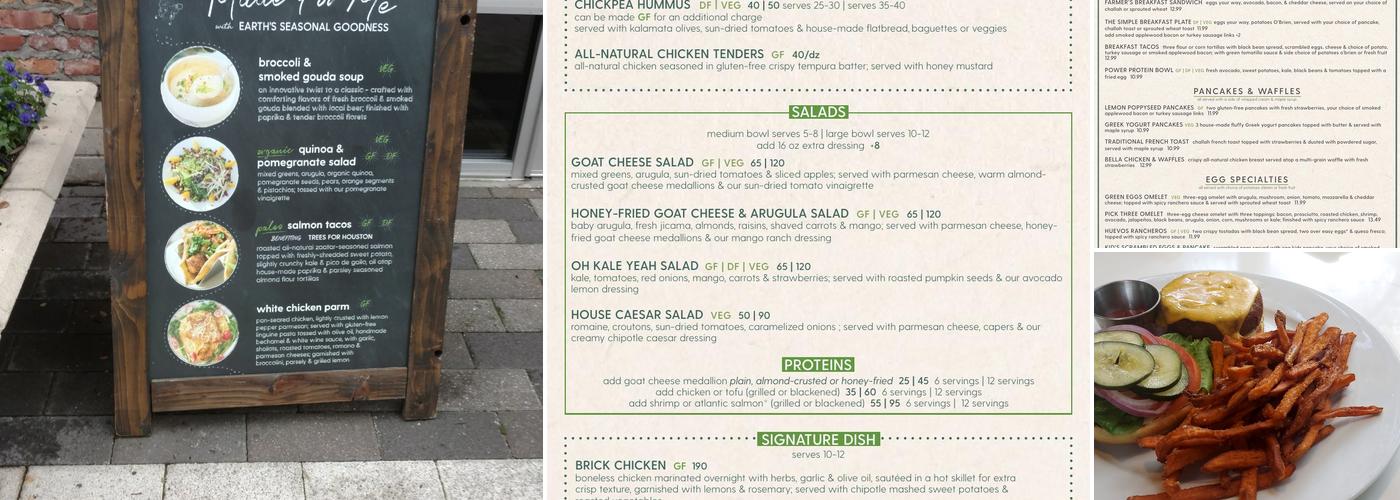 bellagreen Menu