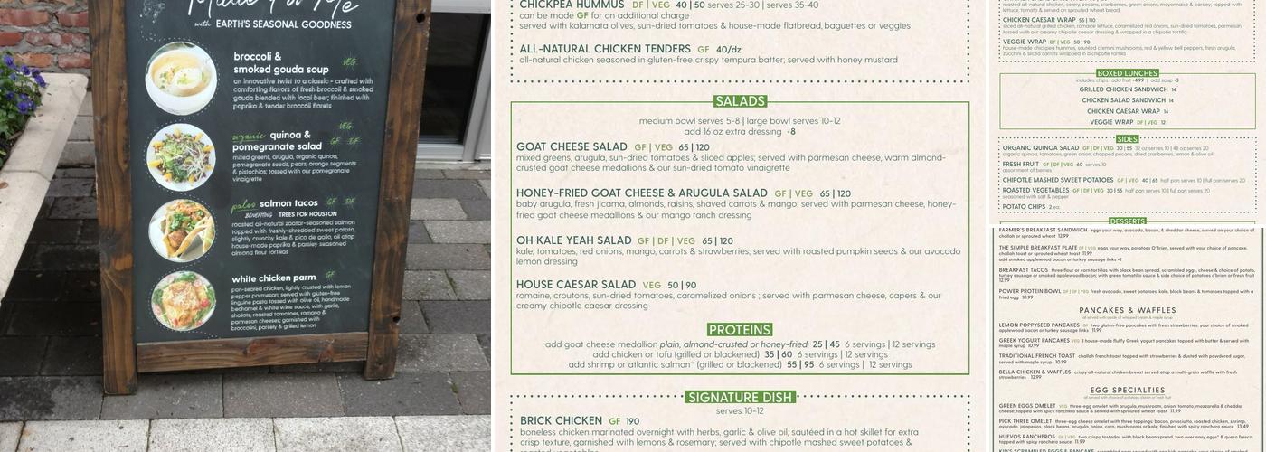 bellagreen Menu
