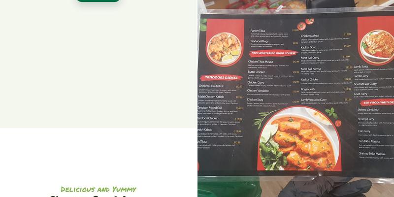India's Harvest Menu