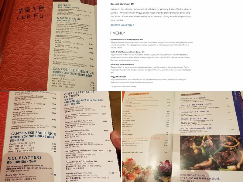 Luk Fu Menu