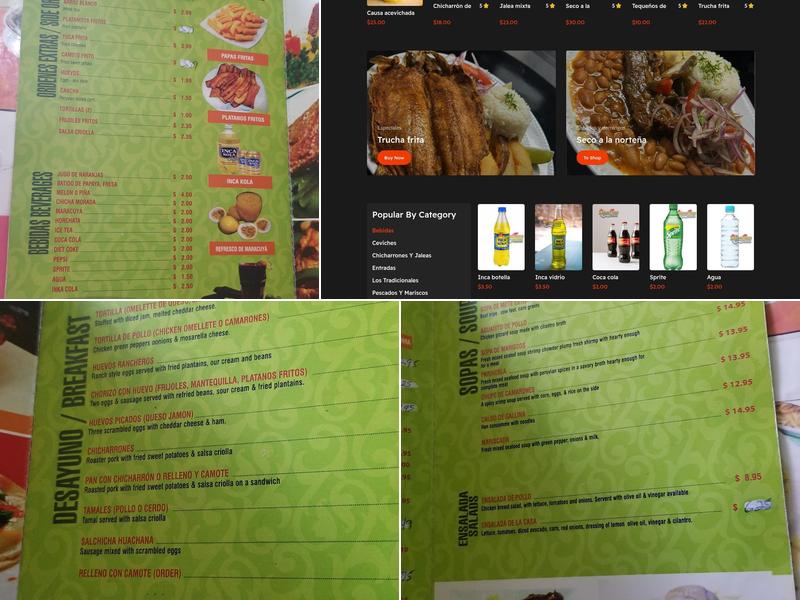 Asi Es Mi Tierra Menu