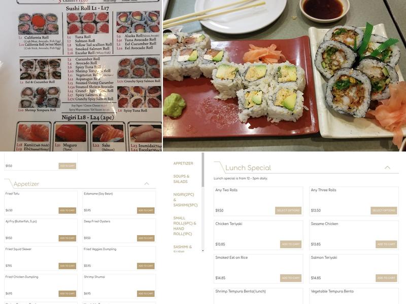 Sushi House Menu