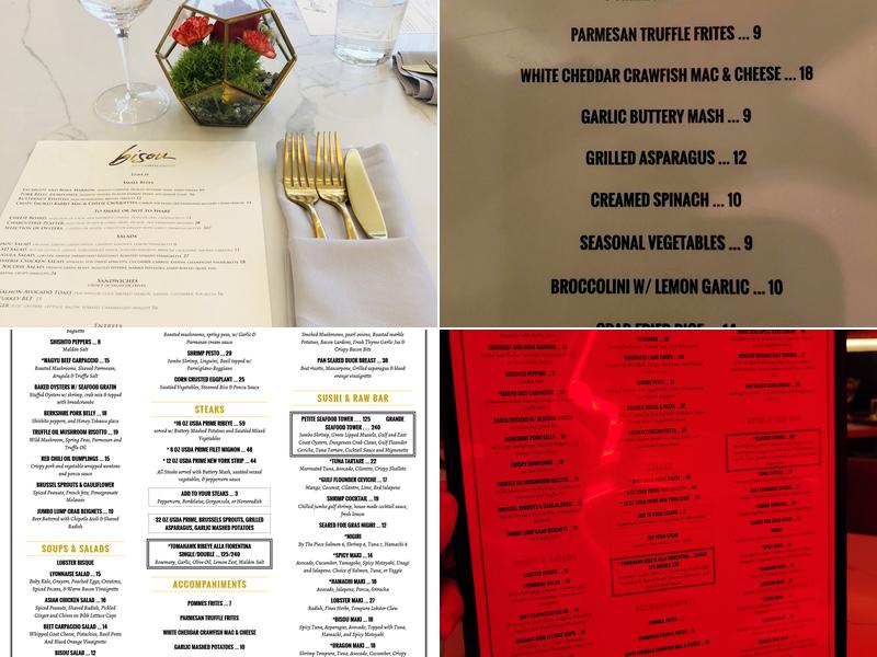 Bisou Menu