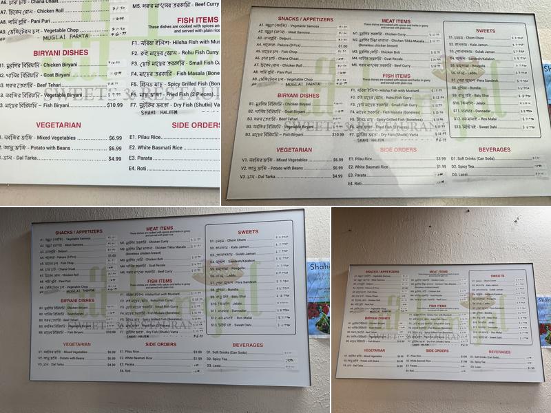 All Bengal Menu