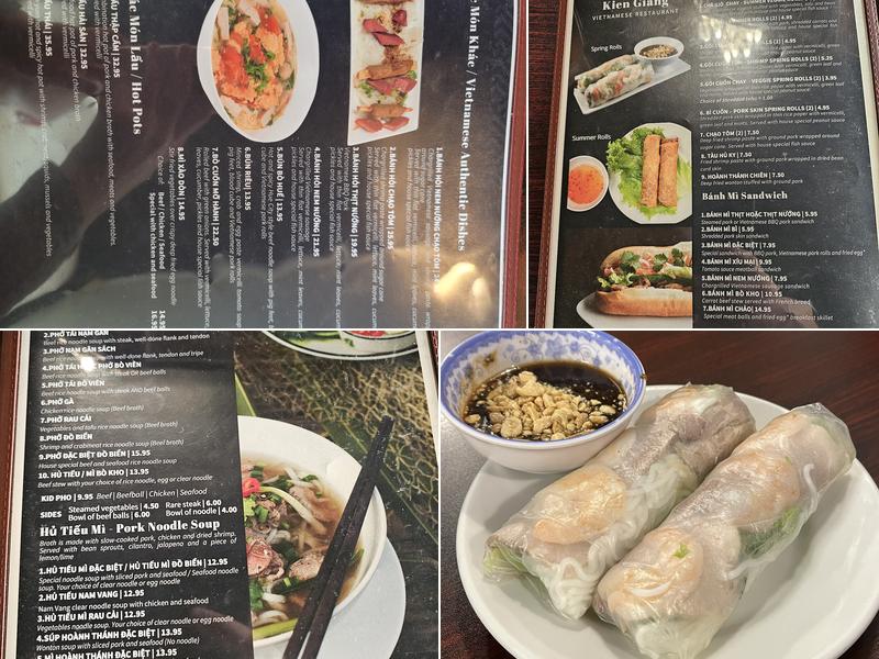 Kien Giang Restaurant Menu