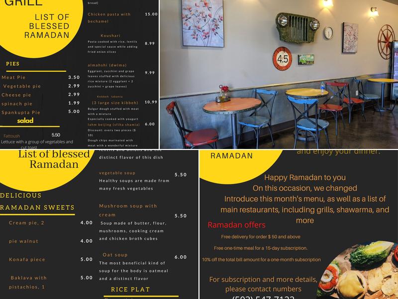 Levant Mediterranean Grill LLC Menu