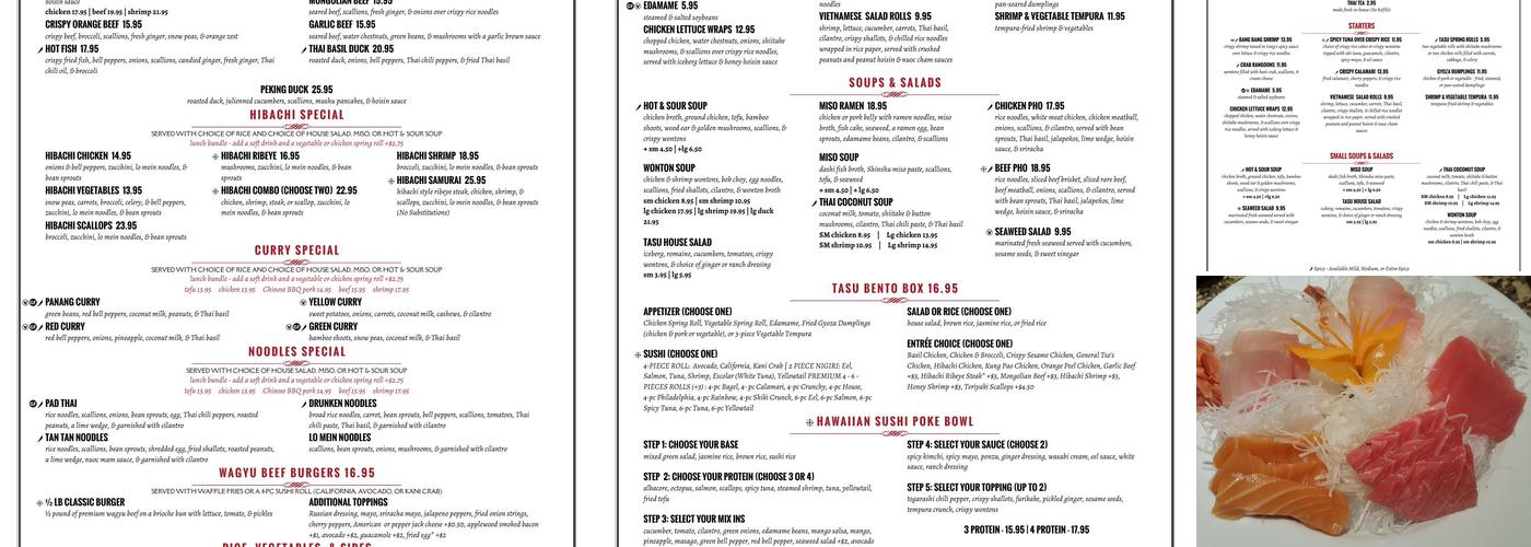 Shiki Sushi Menu