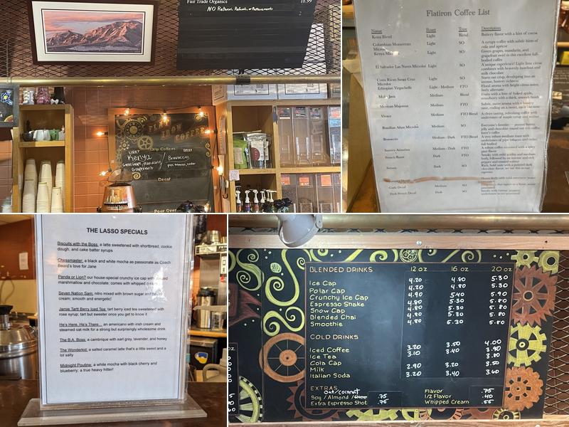 Flatiron Coffee Menu