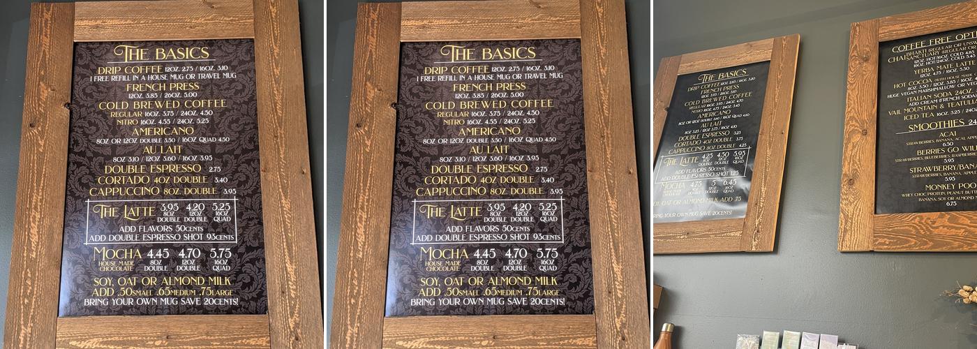 Hooked on Colfax Menu