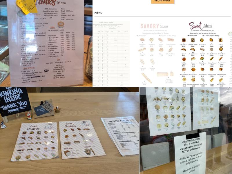 Tokyo Premium Bakery Menu