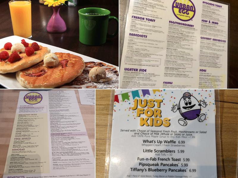 Urban Egg A Daytime Eatery Menu