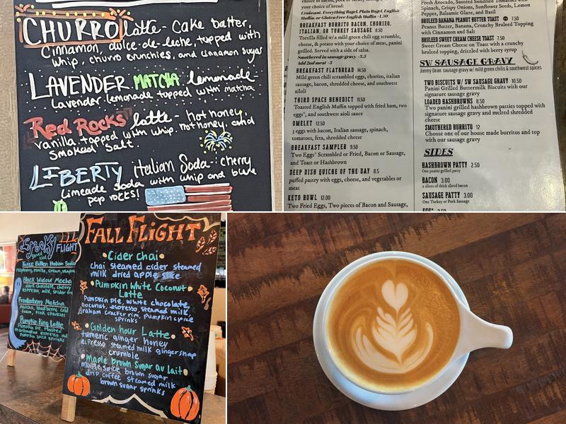 Third Space Coffee Menu