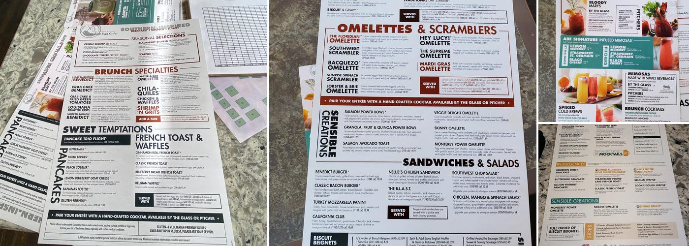 Another Broken Egg Cafe Menu