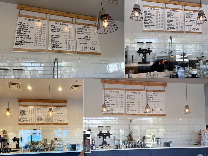 Union Coffee Co Menu