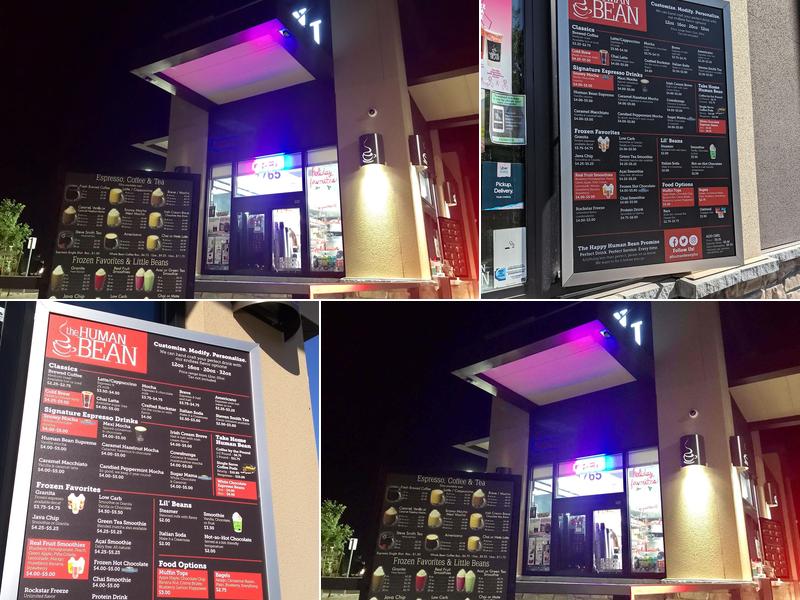 The Human Bean Menu