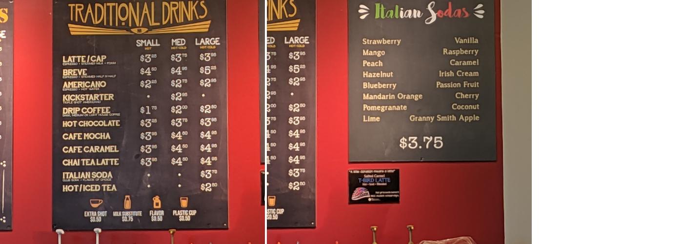 Grounds for Thought Menu