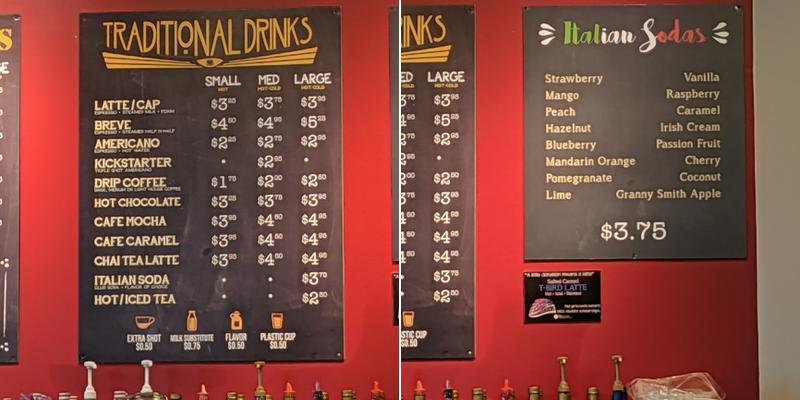 Grounds for Thought Menu