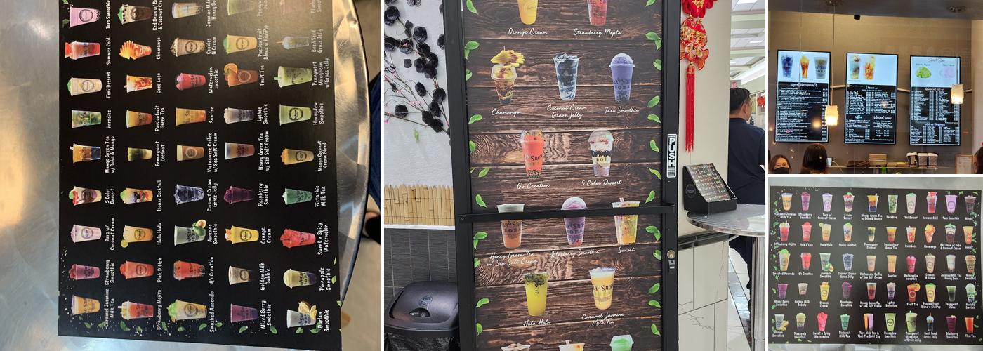 Tea Snow Boba & Coffee Menu