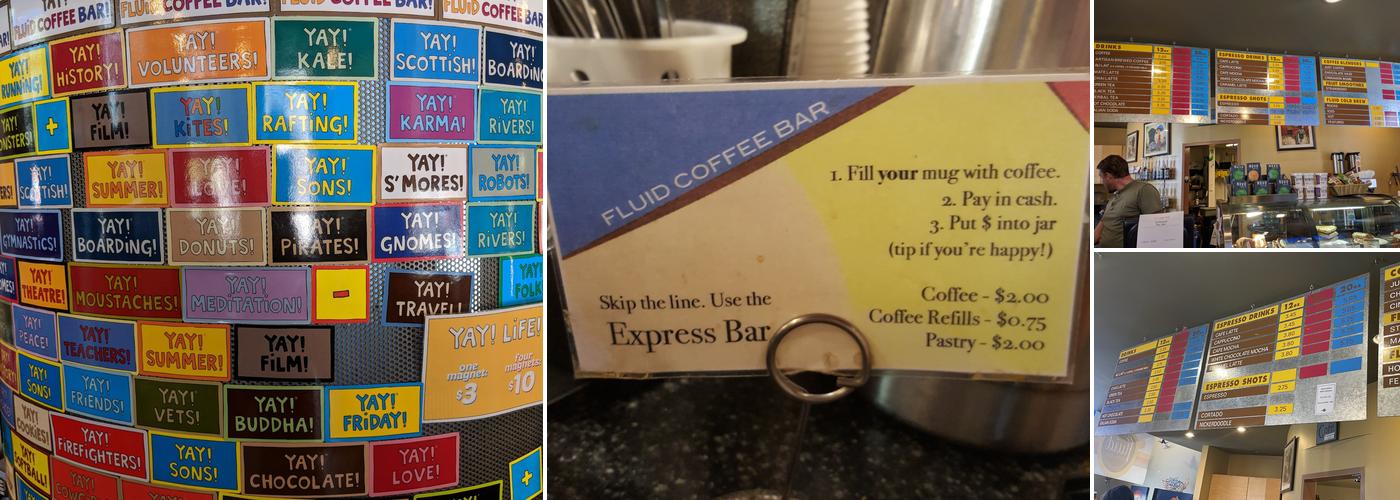 Fluid Coffee Bar Menu