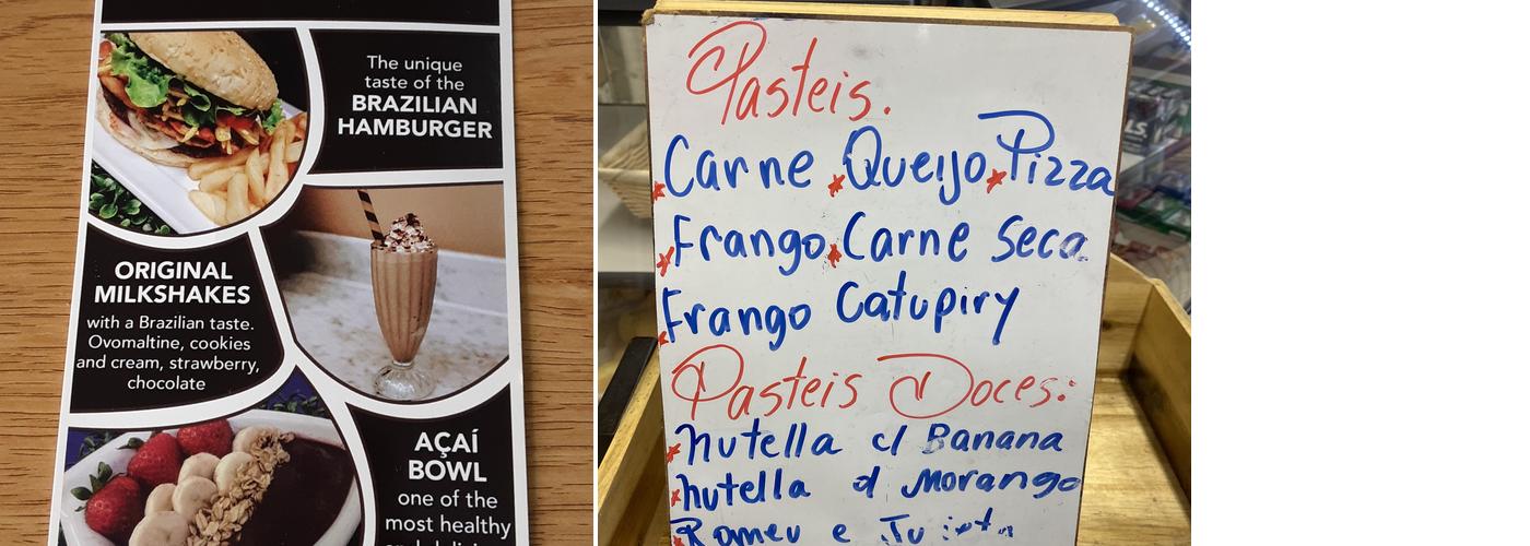 Villa Brasil Cafe Menu