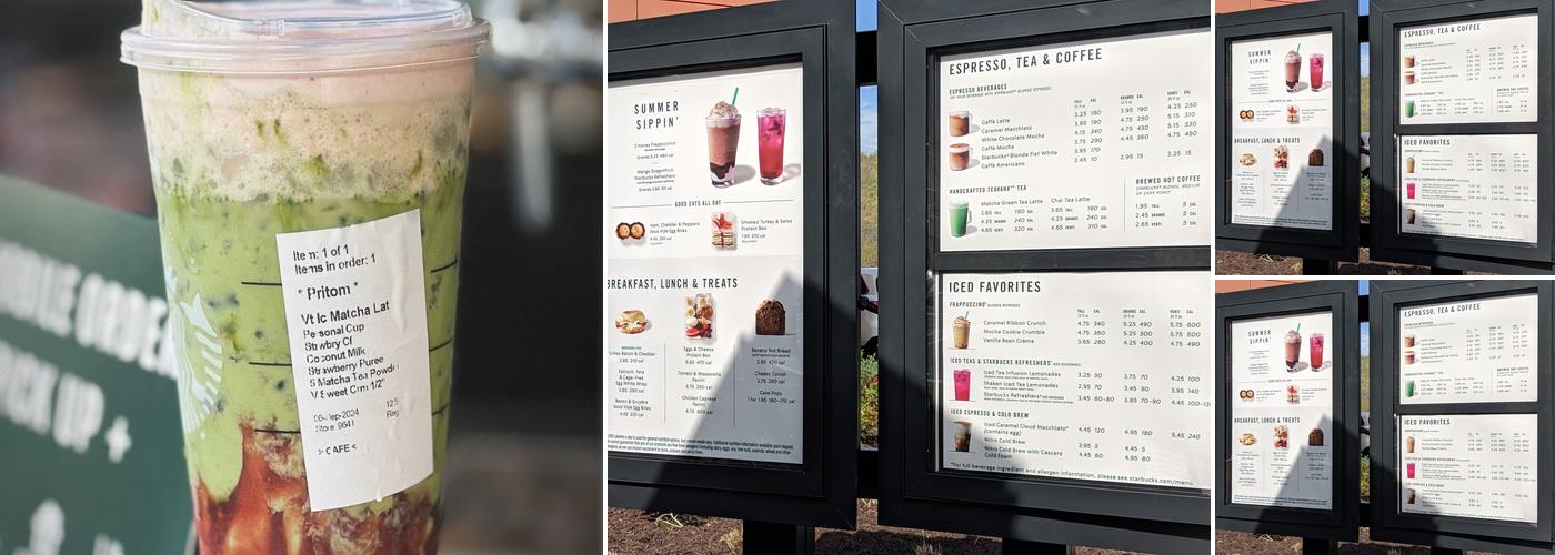 Starbucks Menu