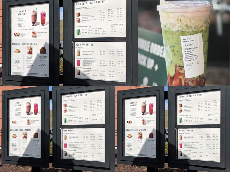 Starbucks Menu