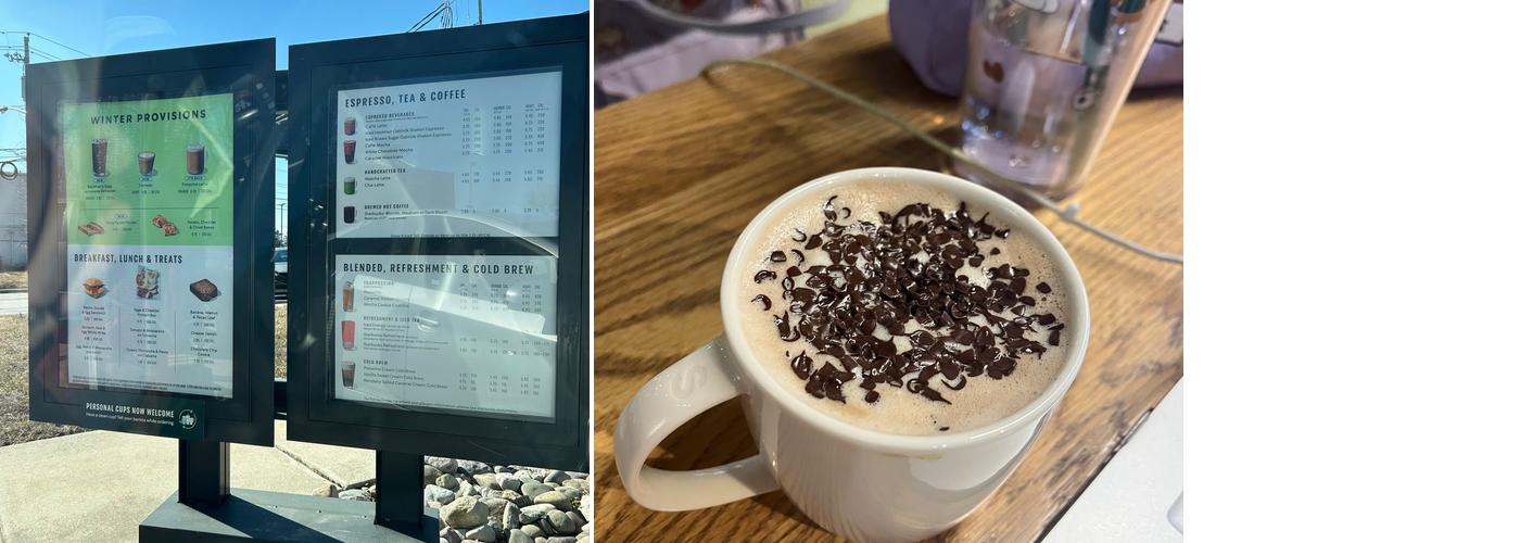 Starbucks Menu