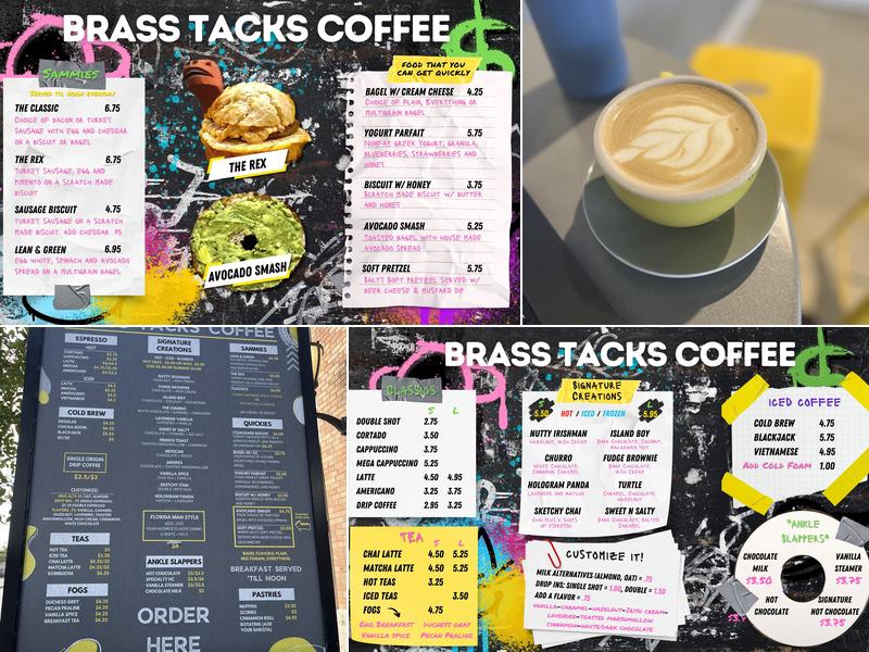 Brass Tacks Coffee Co. Menu