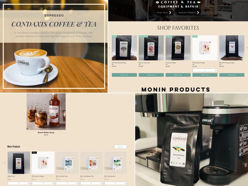 Condaxis Coffee & Tea Menu