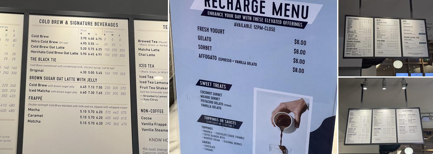 Capital One Café Menu