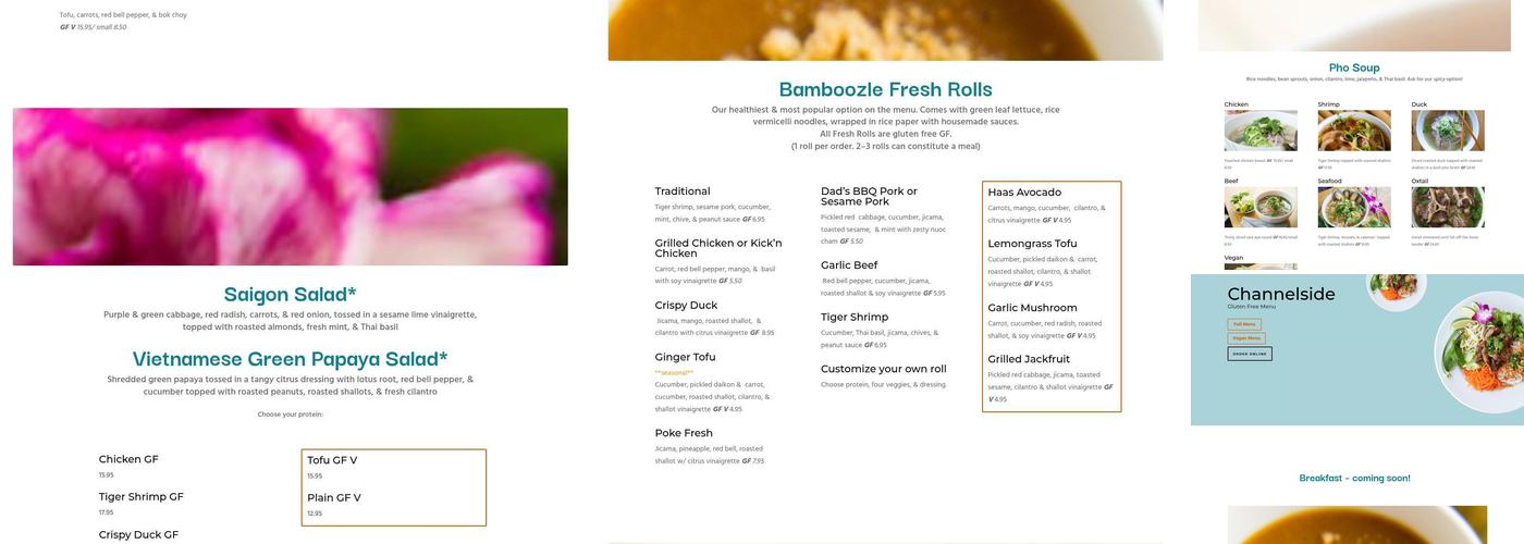 Bamboozle Channelside Menu