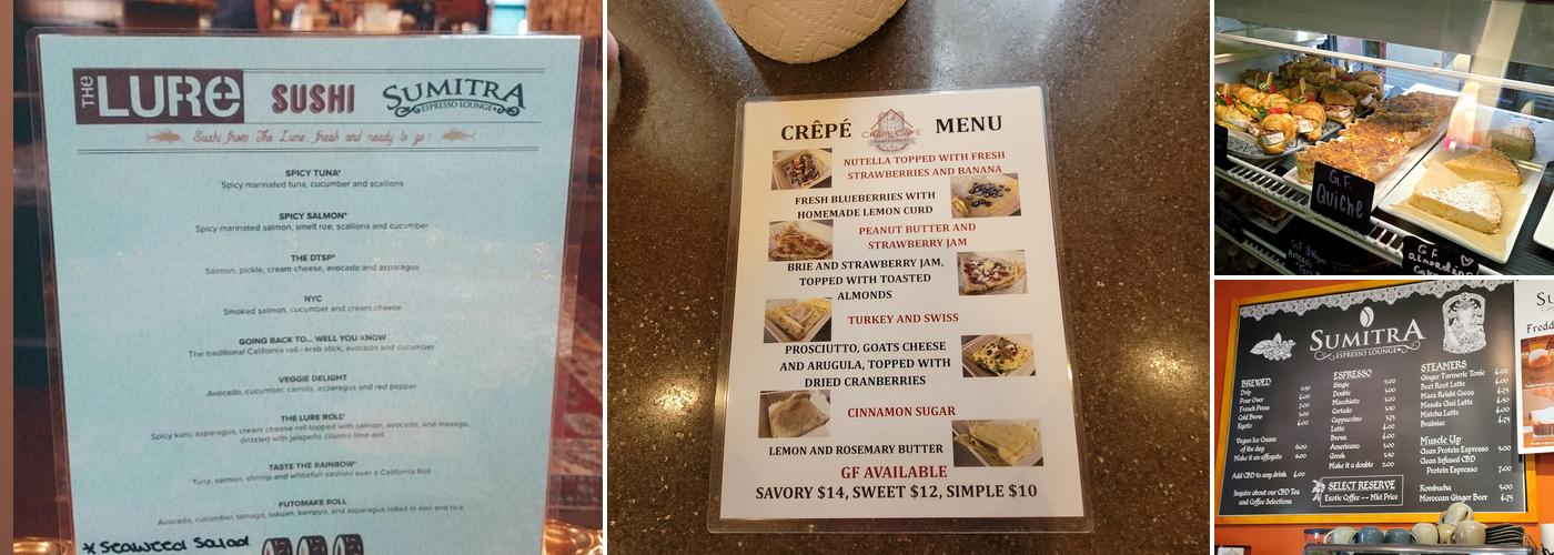 SumitrA Espresso Lounge + Menu