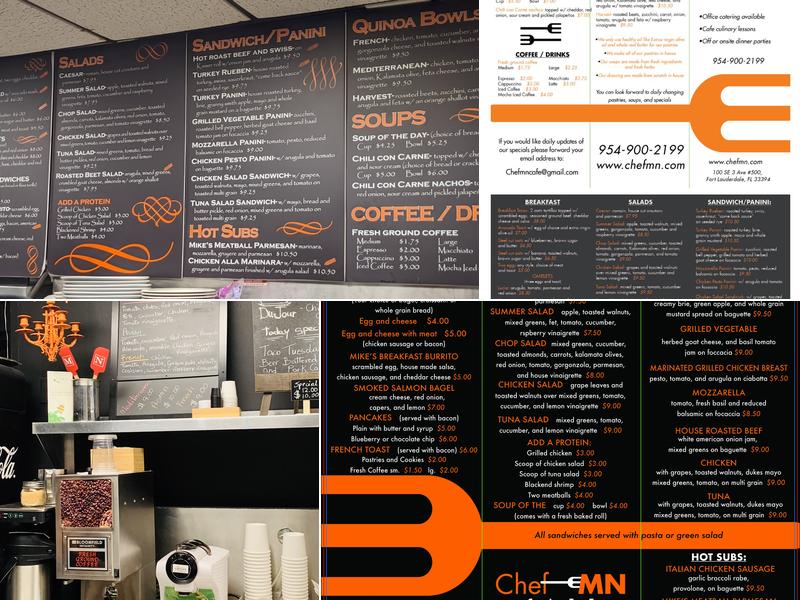 ChefMN Cafe Menu