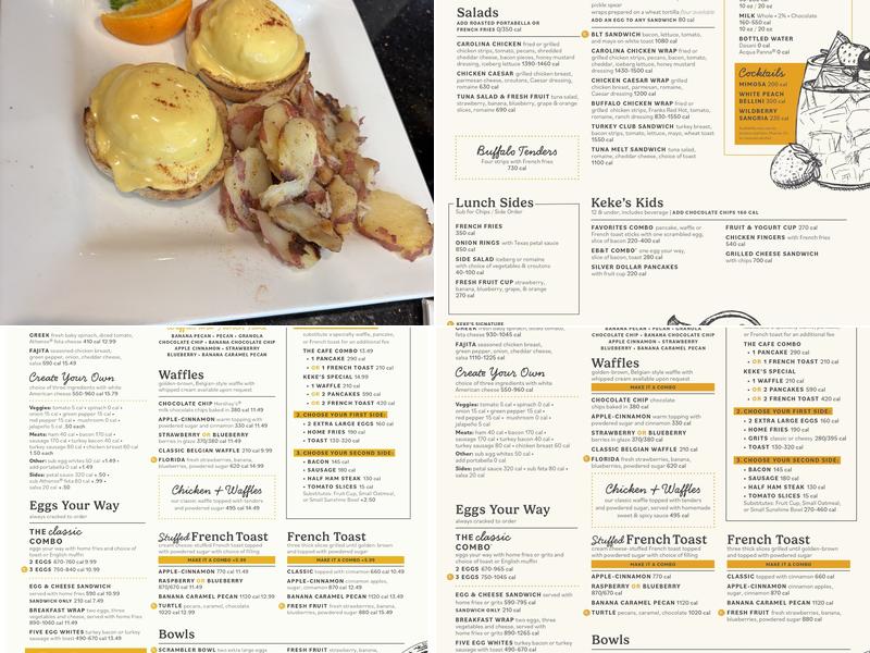 Keke's Breakfast Cafe Menu