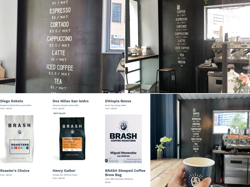 BRASH Coffee Menu
