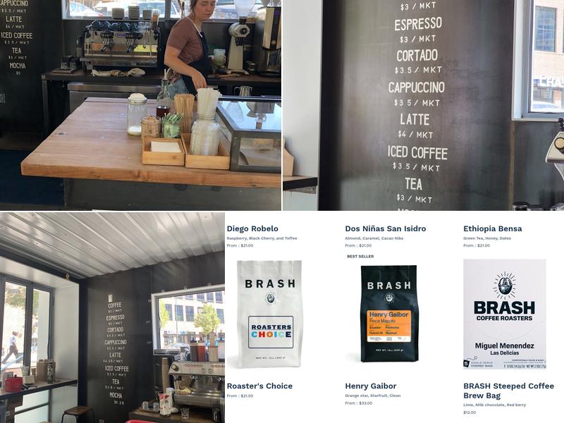 BRASH Coffee Menu
