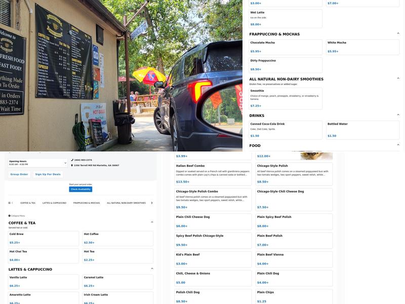 Jacobs Java Cafe & Drive Thru Menu