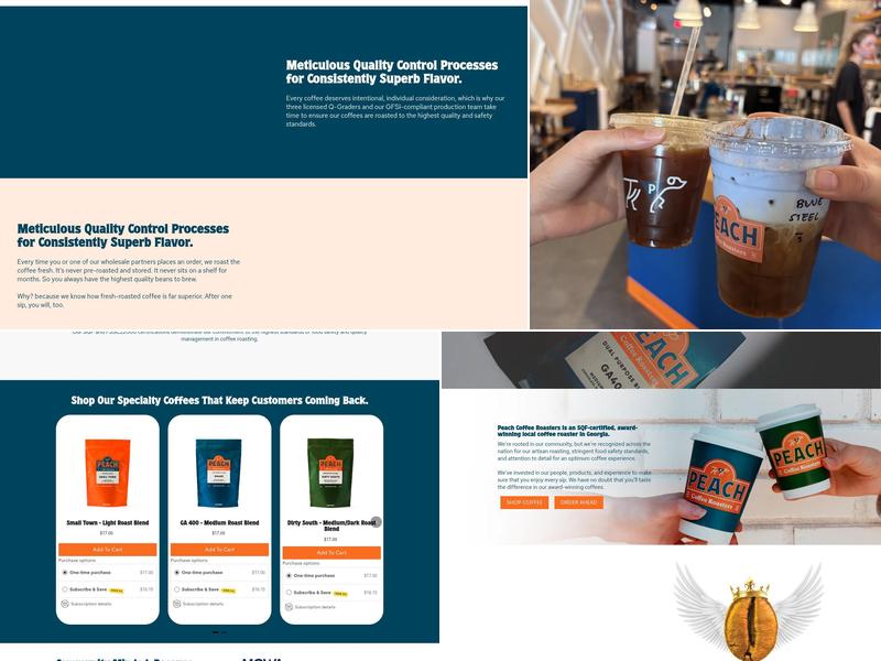 Peach Coffee Roasters Menu