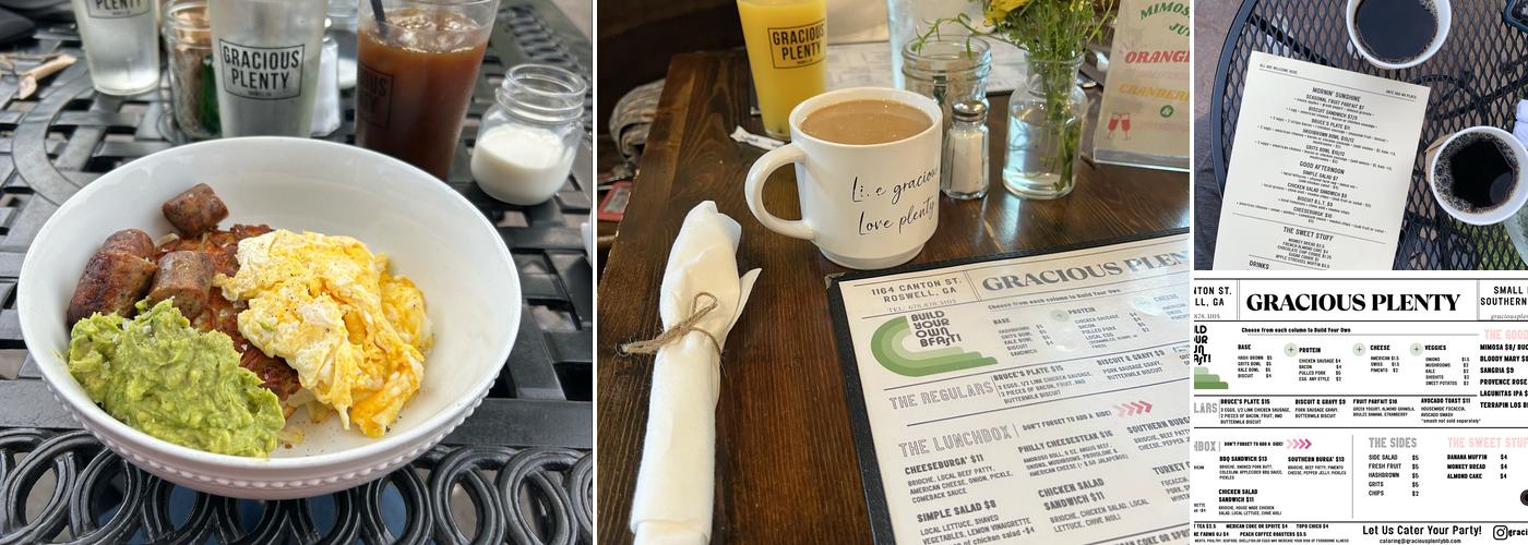 Gracious Plenty Bakery & Breakfast Menu