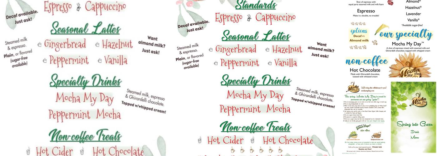 Mocha My Day Menu